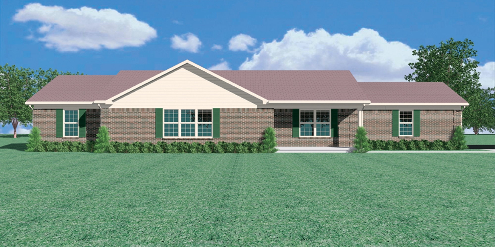 One Story Home Designs Brownsboro