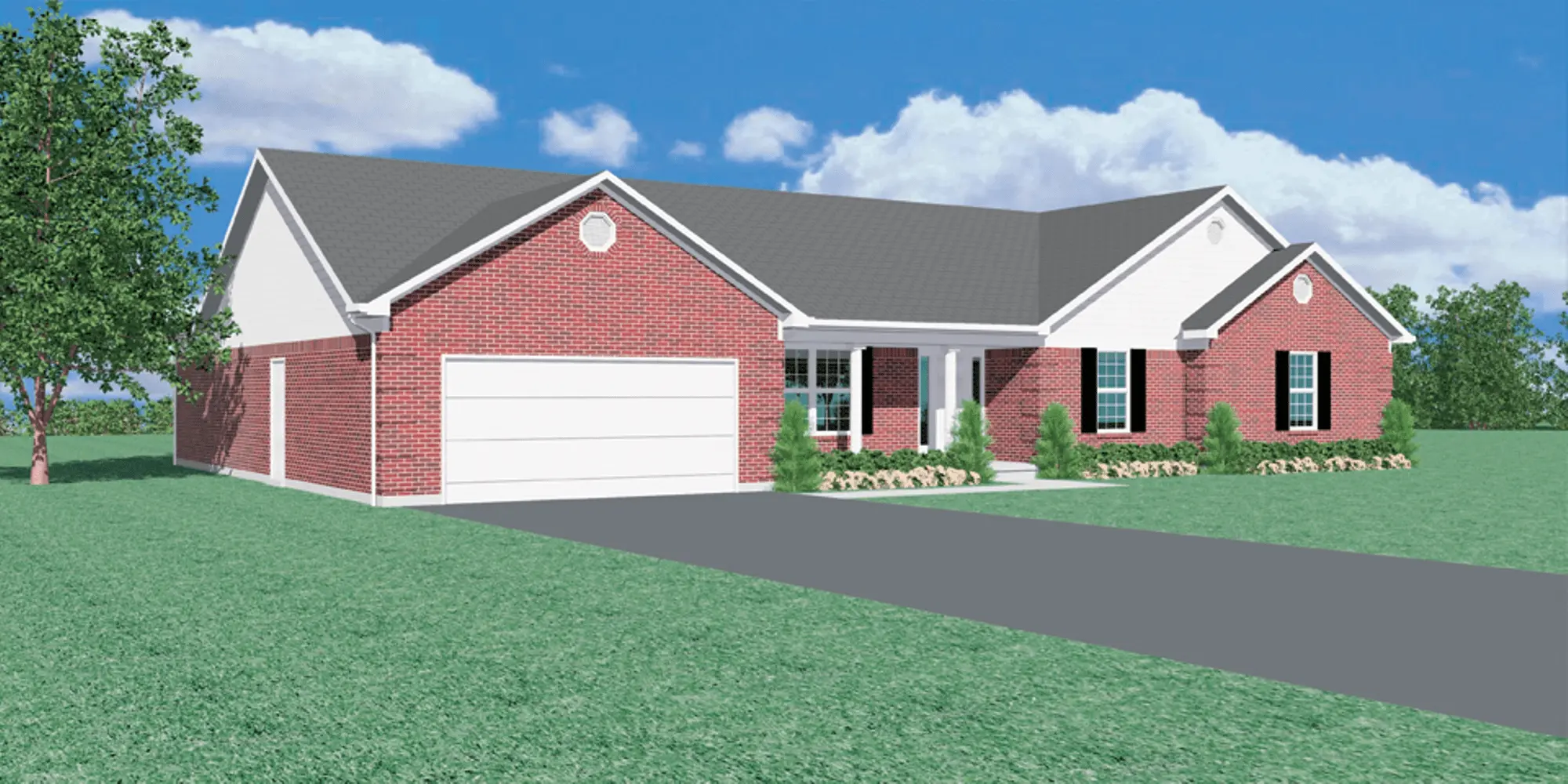 One Story Home Designs Vista
